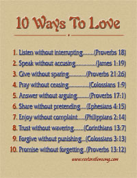 10 Ways to Love